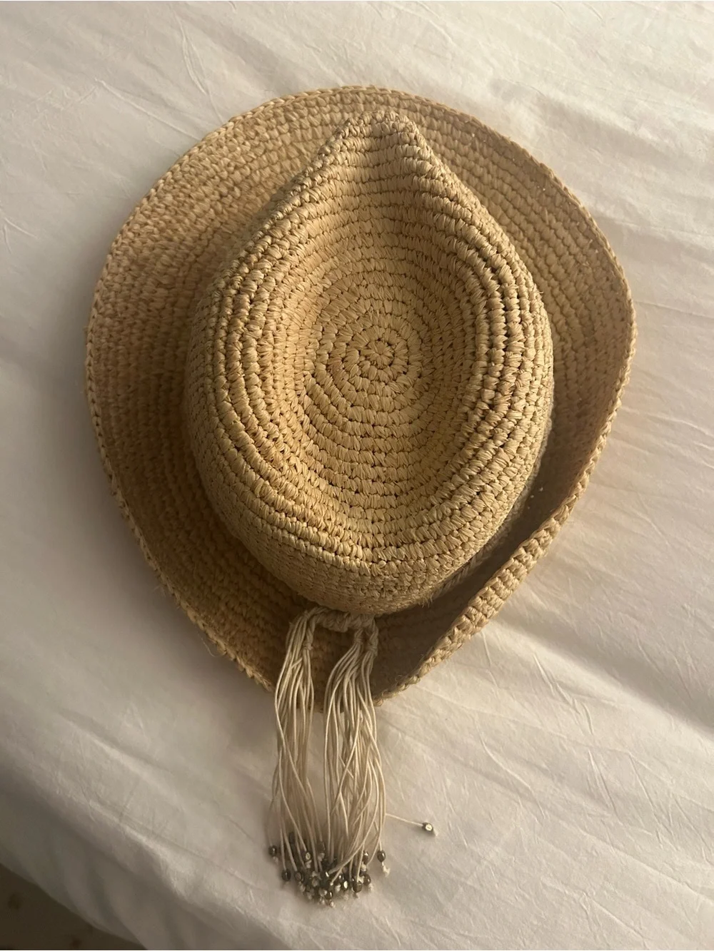 Flora Bella Woven Straw Hat with Braided Band - Natural